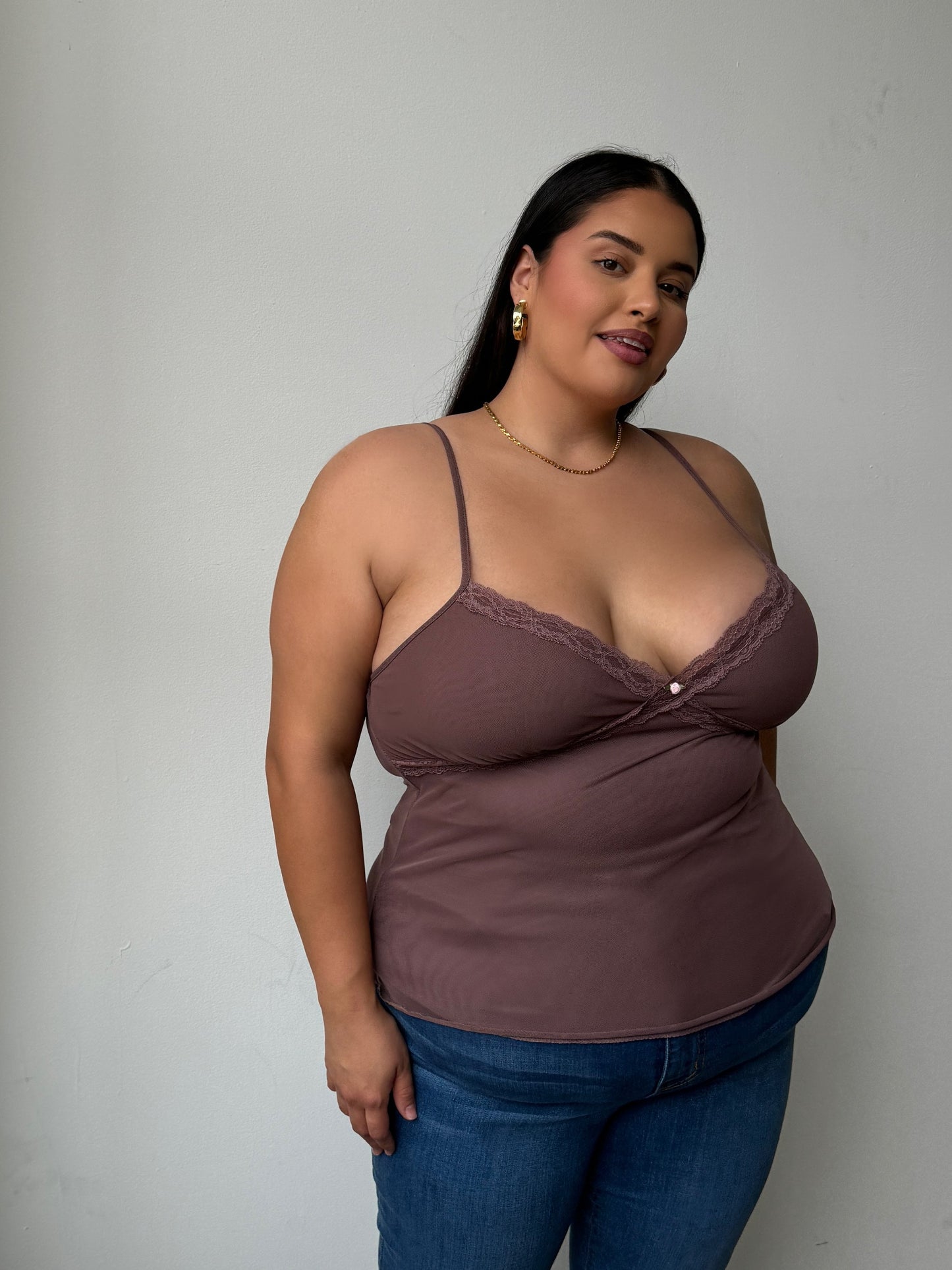 Plus Size Lace Cami Top