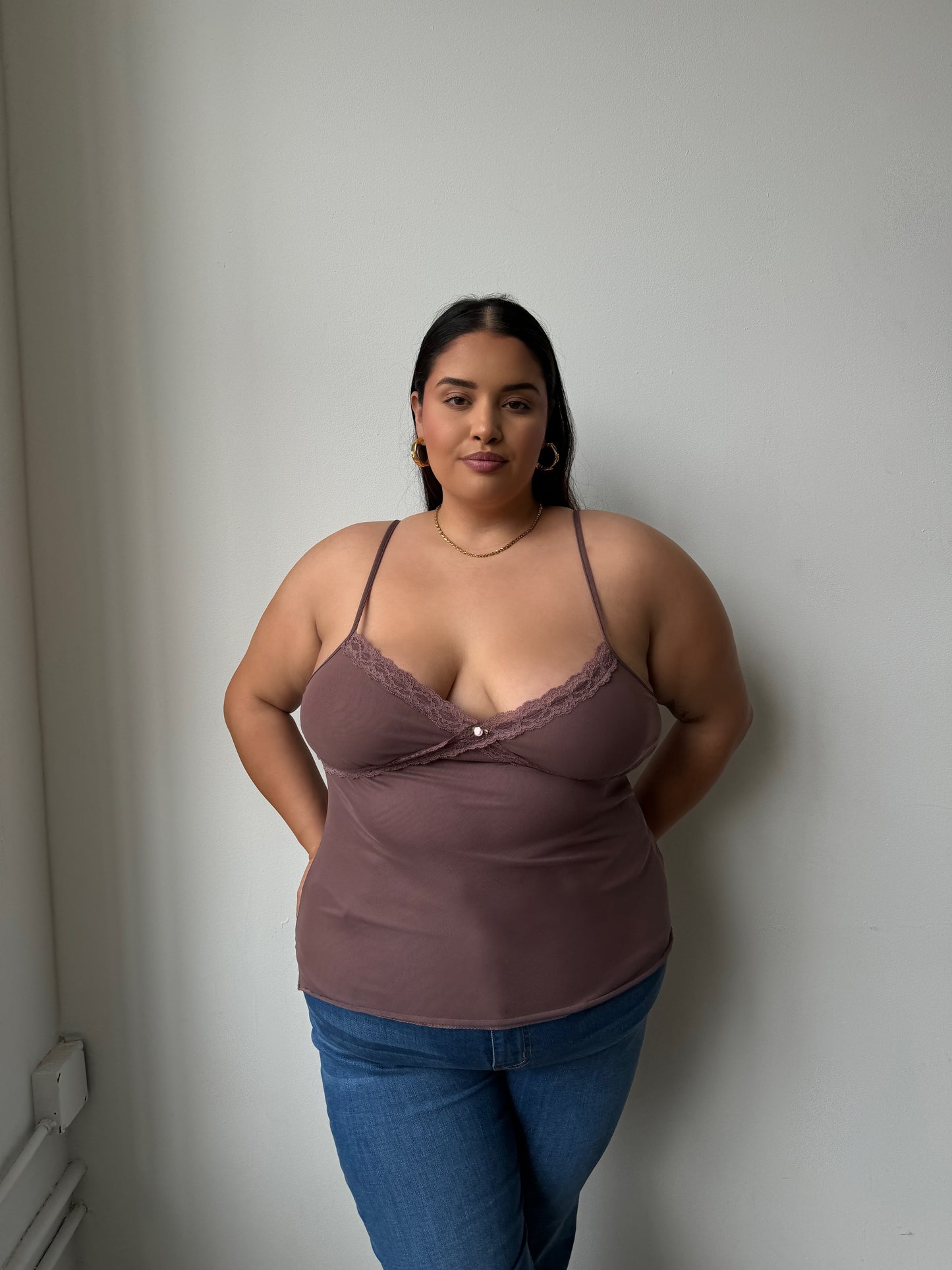 Plus Size Lace Cami Top