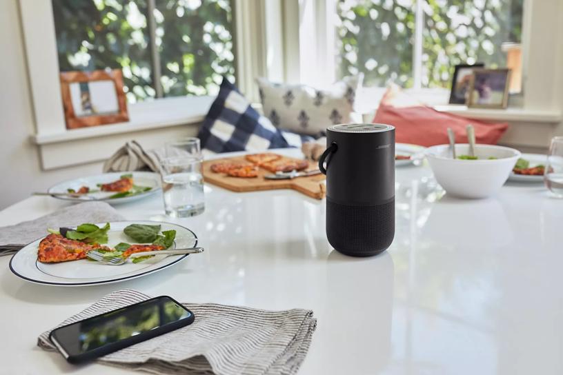 Portable Smart Speaker + Charging Cradle Set