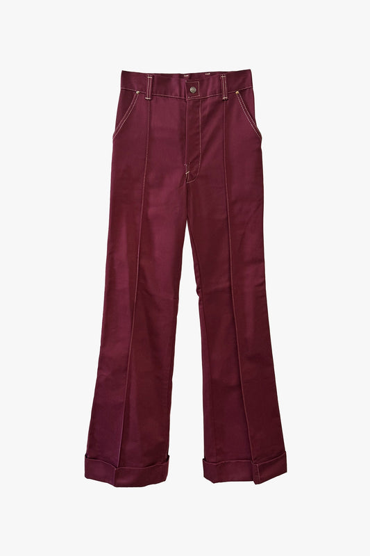 Vintage Seventies Pants with Stitching Detail