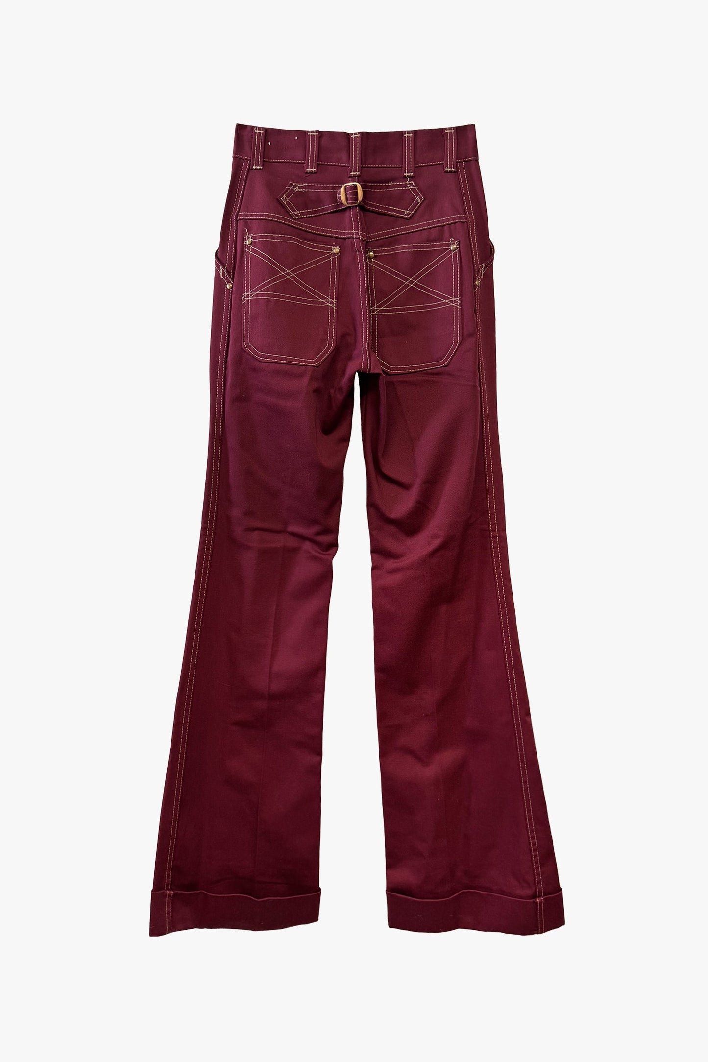 Vintage Seventies Pants with Stitching Detail