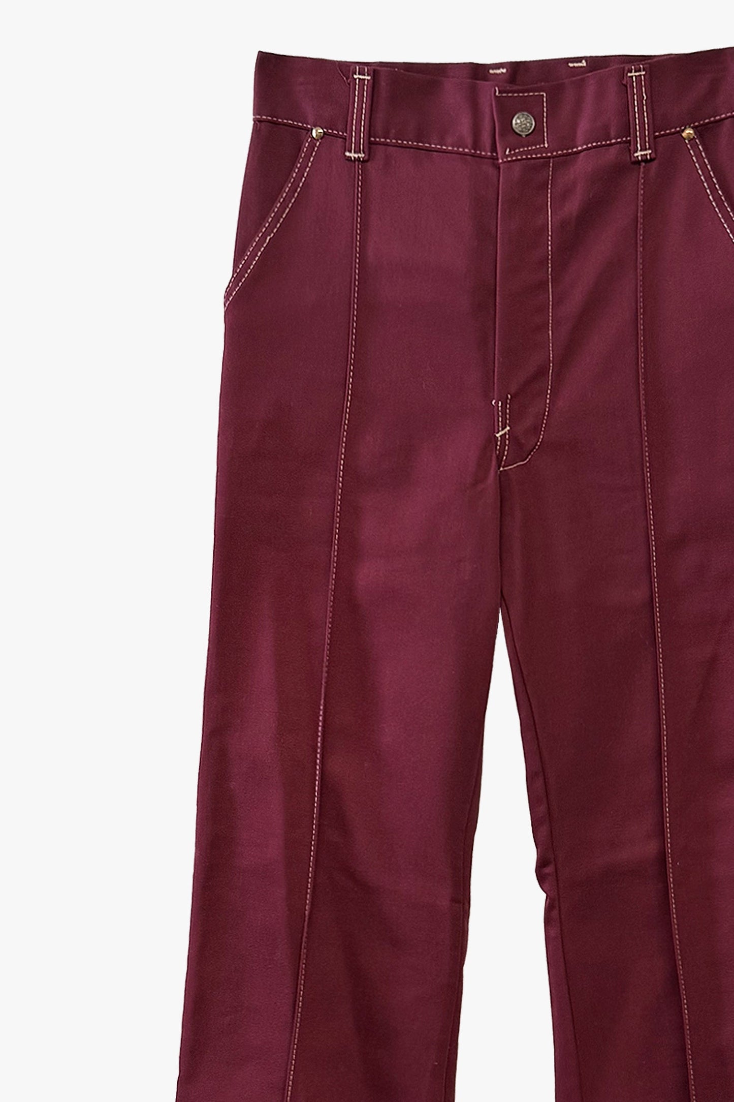 Vintage Seventies Pants with Stitching Detail
