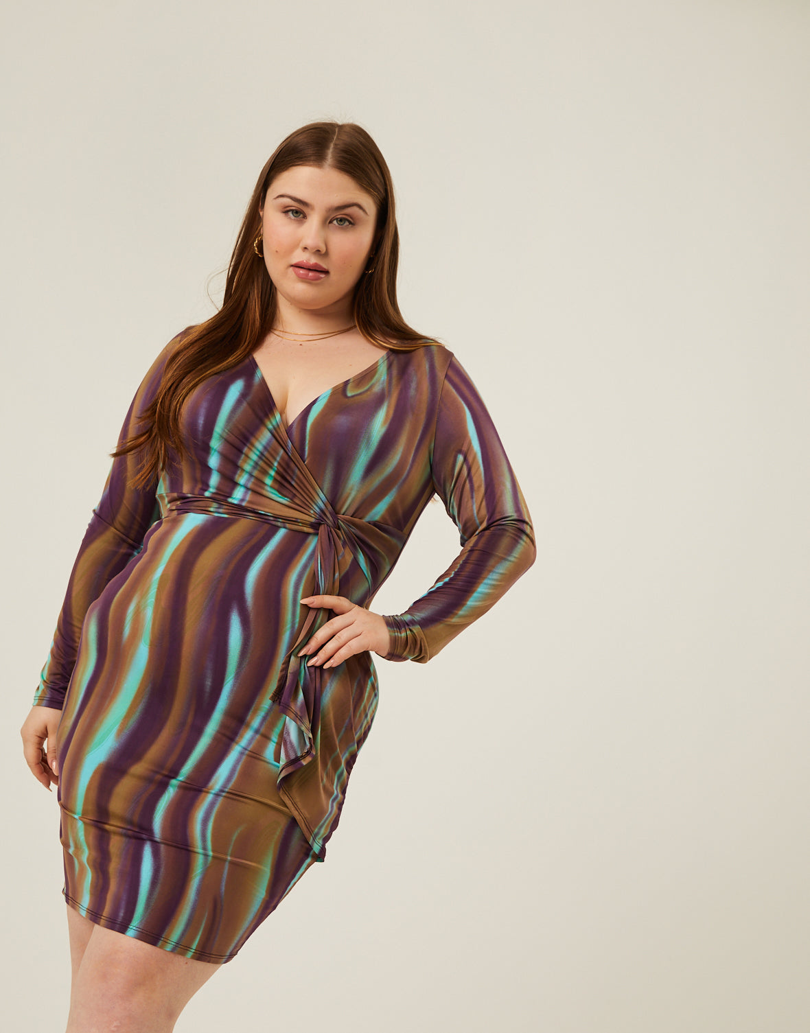 Plus Size Marble Twist Dress