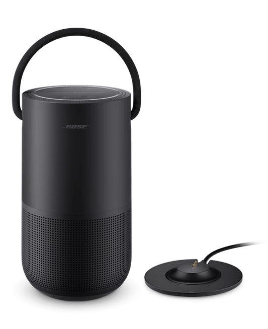 Portable Smart Speaker + Charging Cradle Set