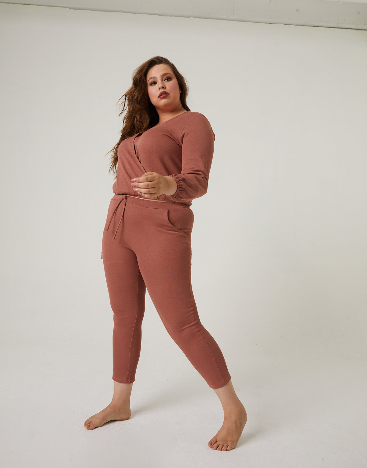Plus Size Matching Lounge Set