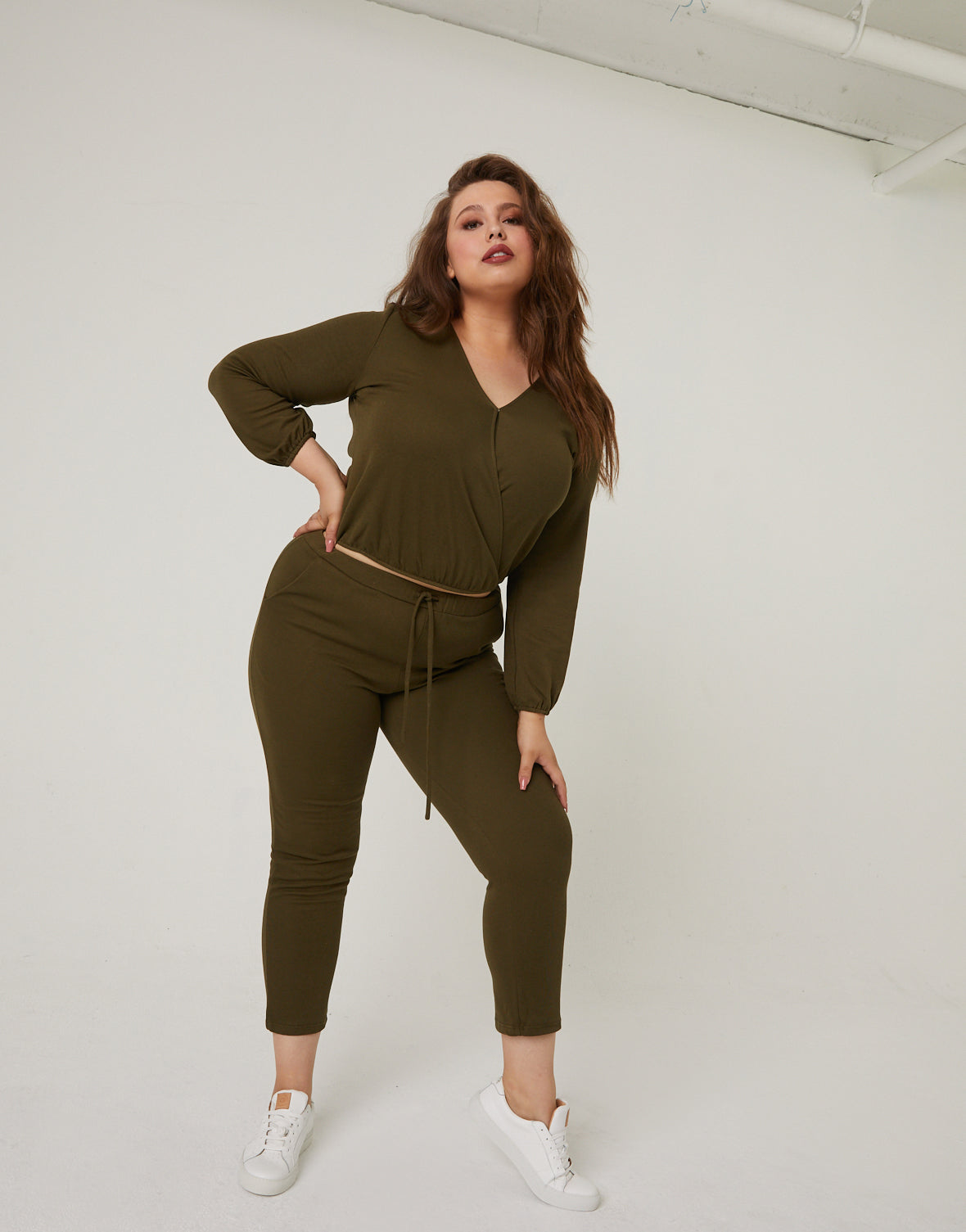 Plus Size Matching Lounge Set