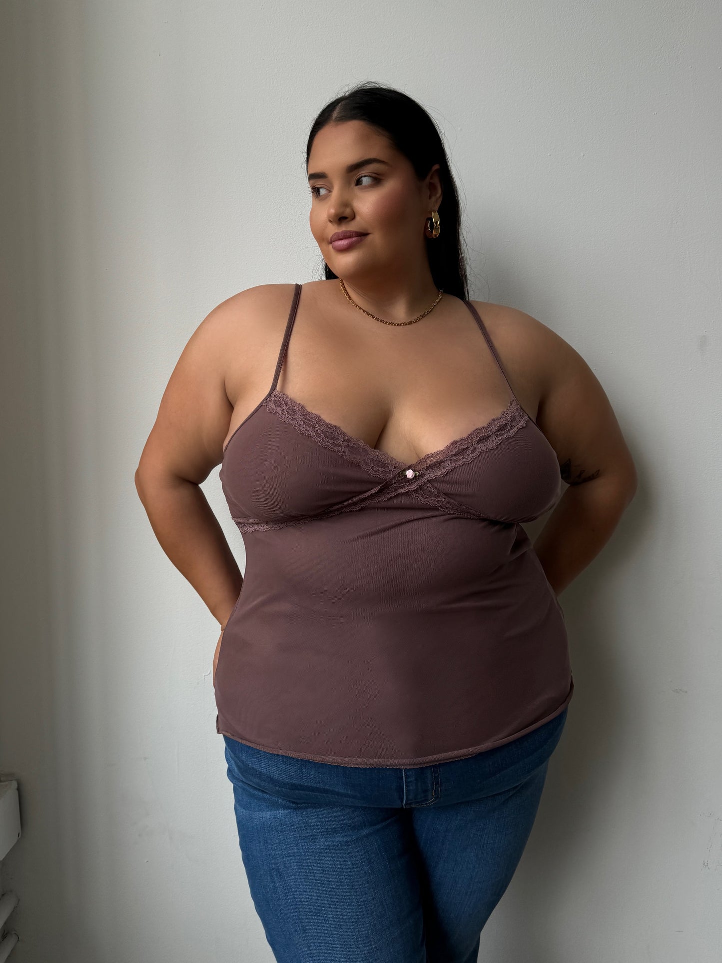 Plus Size Lace Cami Top