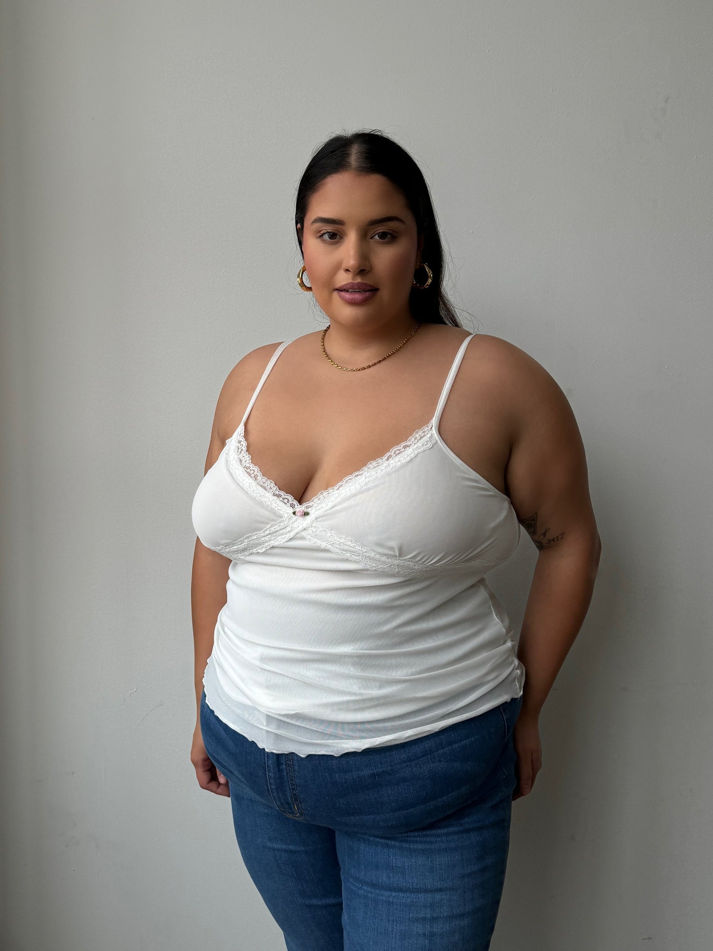 Plus Size Lace Cami Top