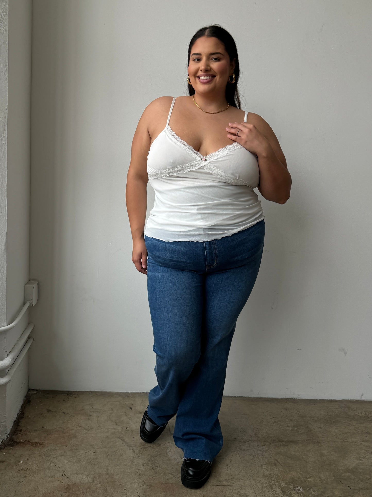 Plus Size Lace Cami Top