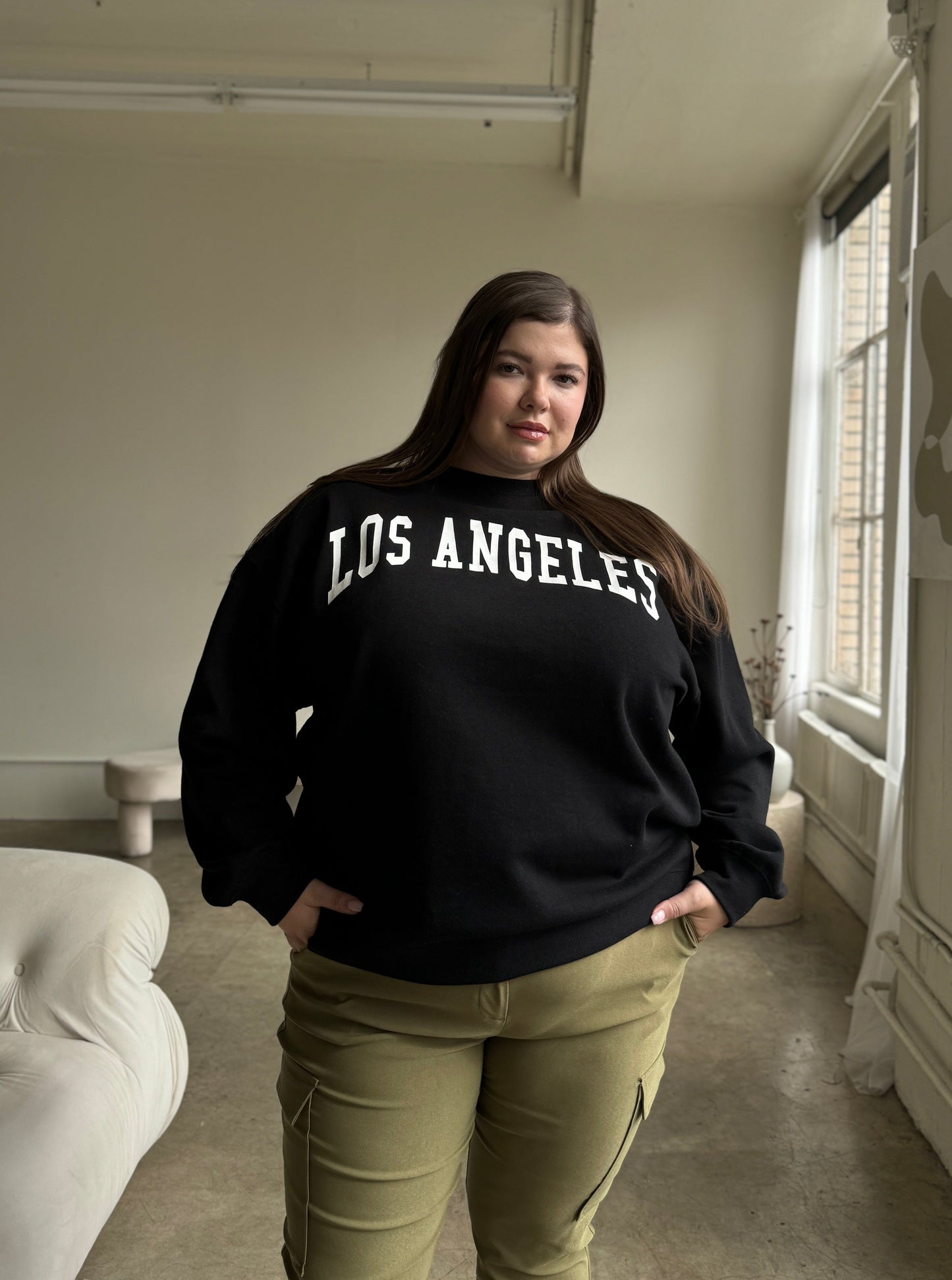 Plus Size Los Angeles Crewneck Sweatshirt