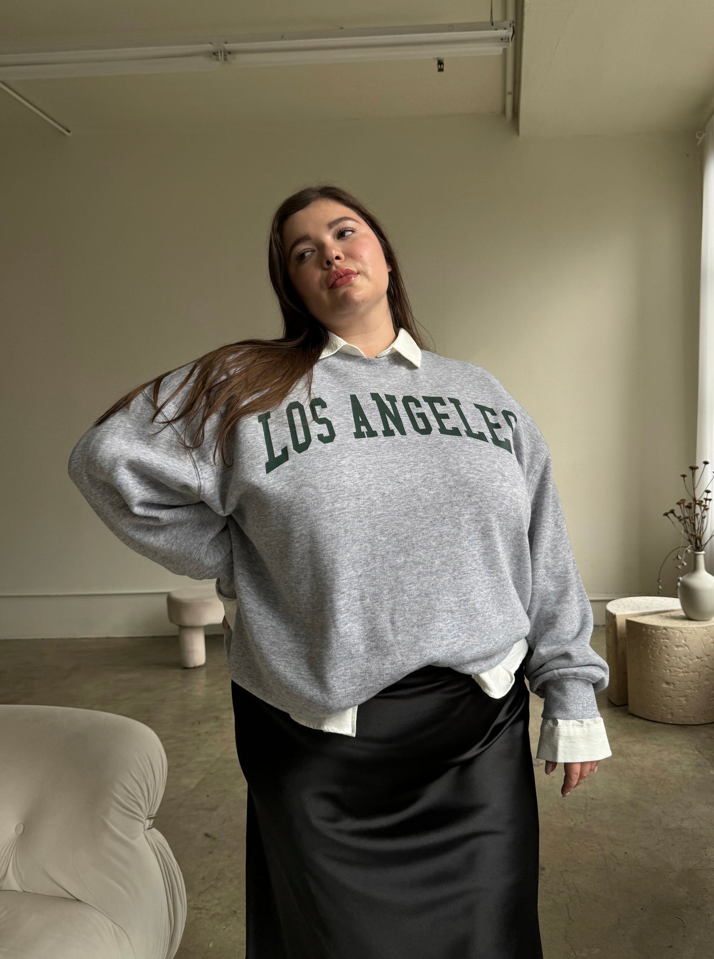 Plus Size Los Angeles Crewneck Sweatshirt