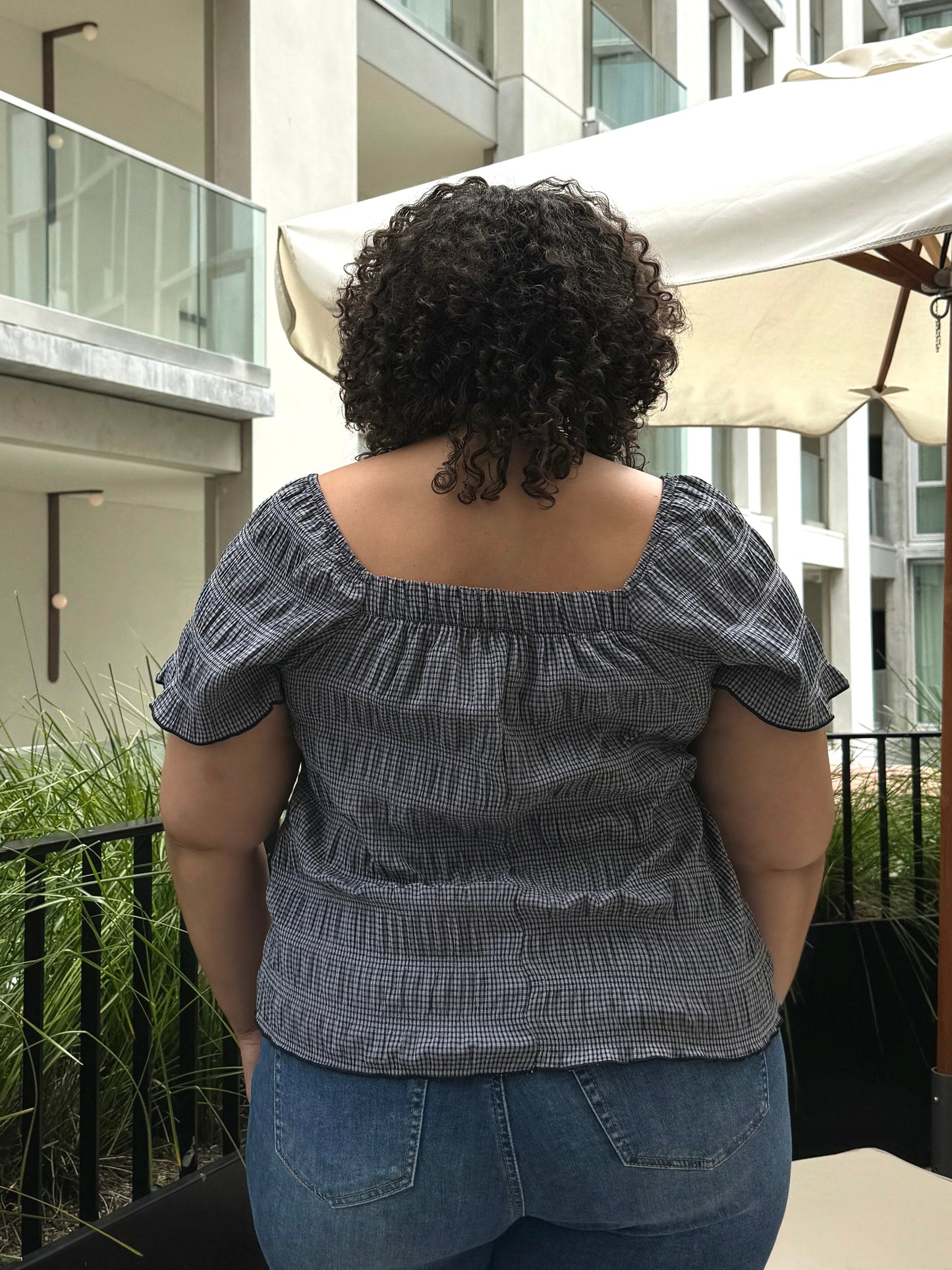Plus Size Martine Bow Top