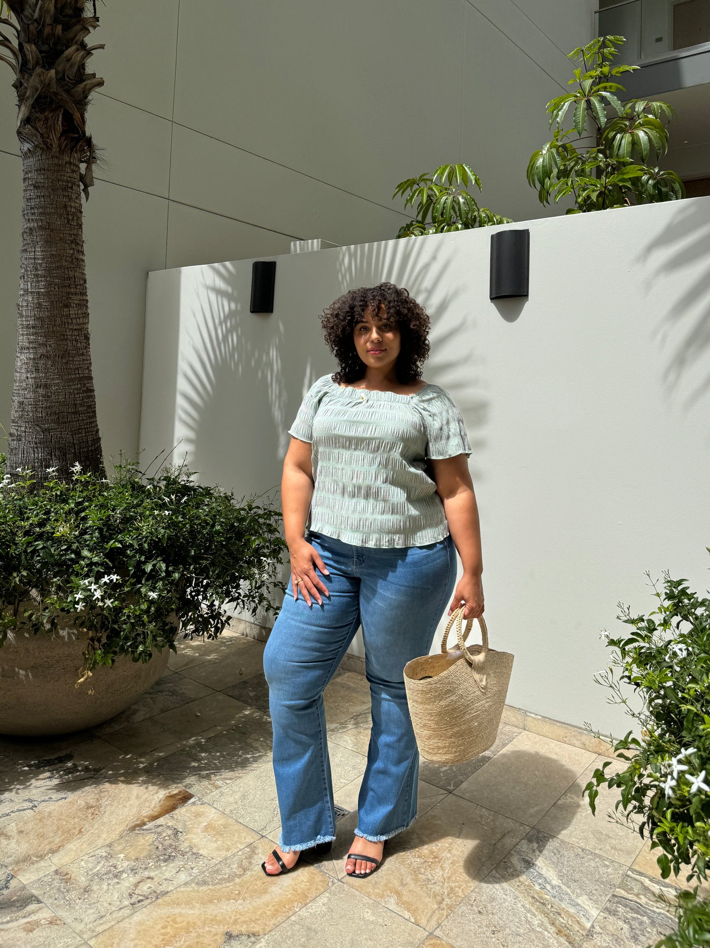 Plus Size Martine Bow Top