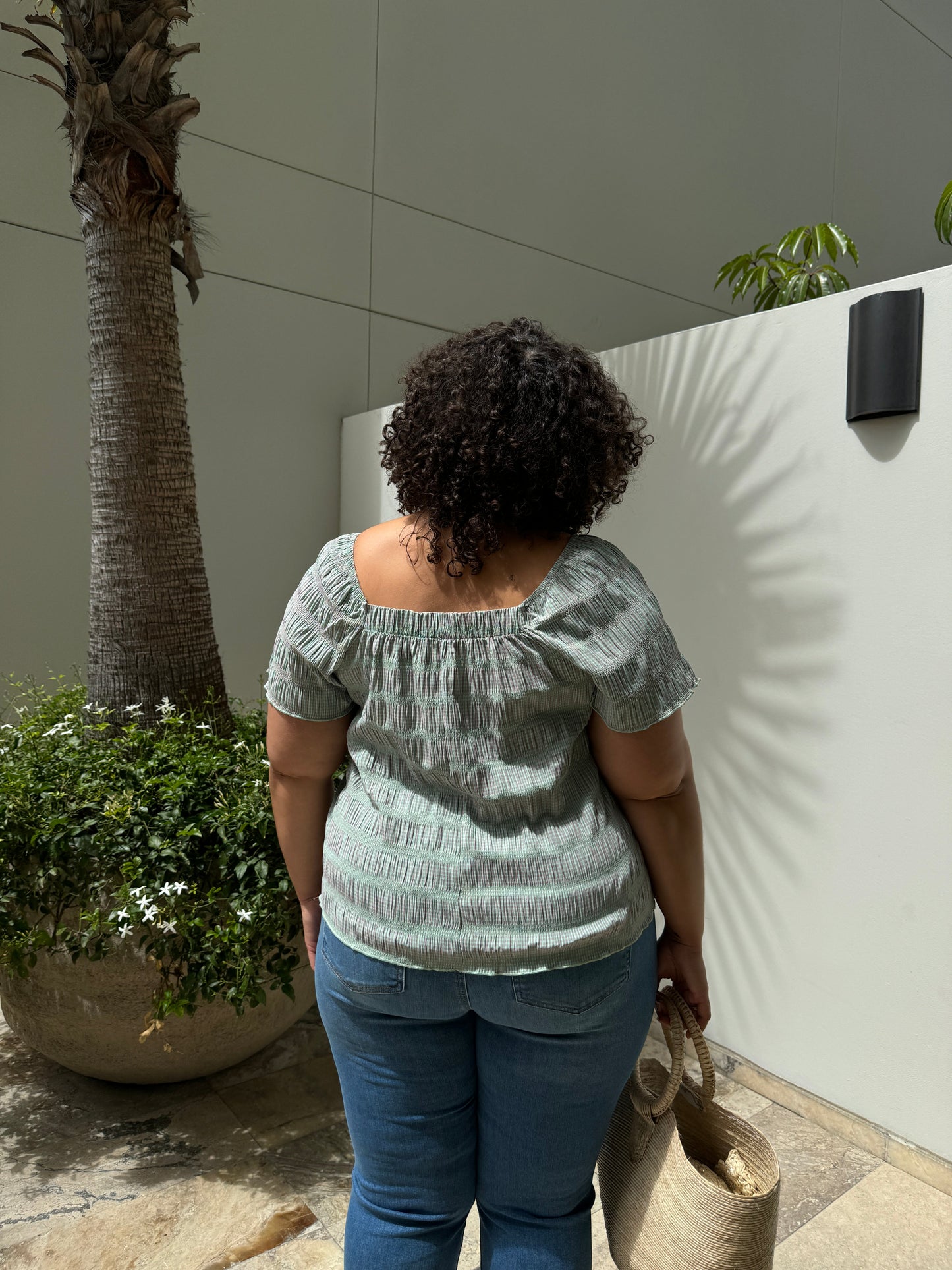 Plus Size Martine Bow Top