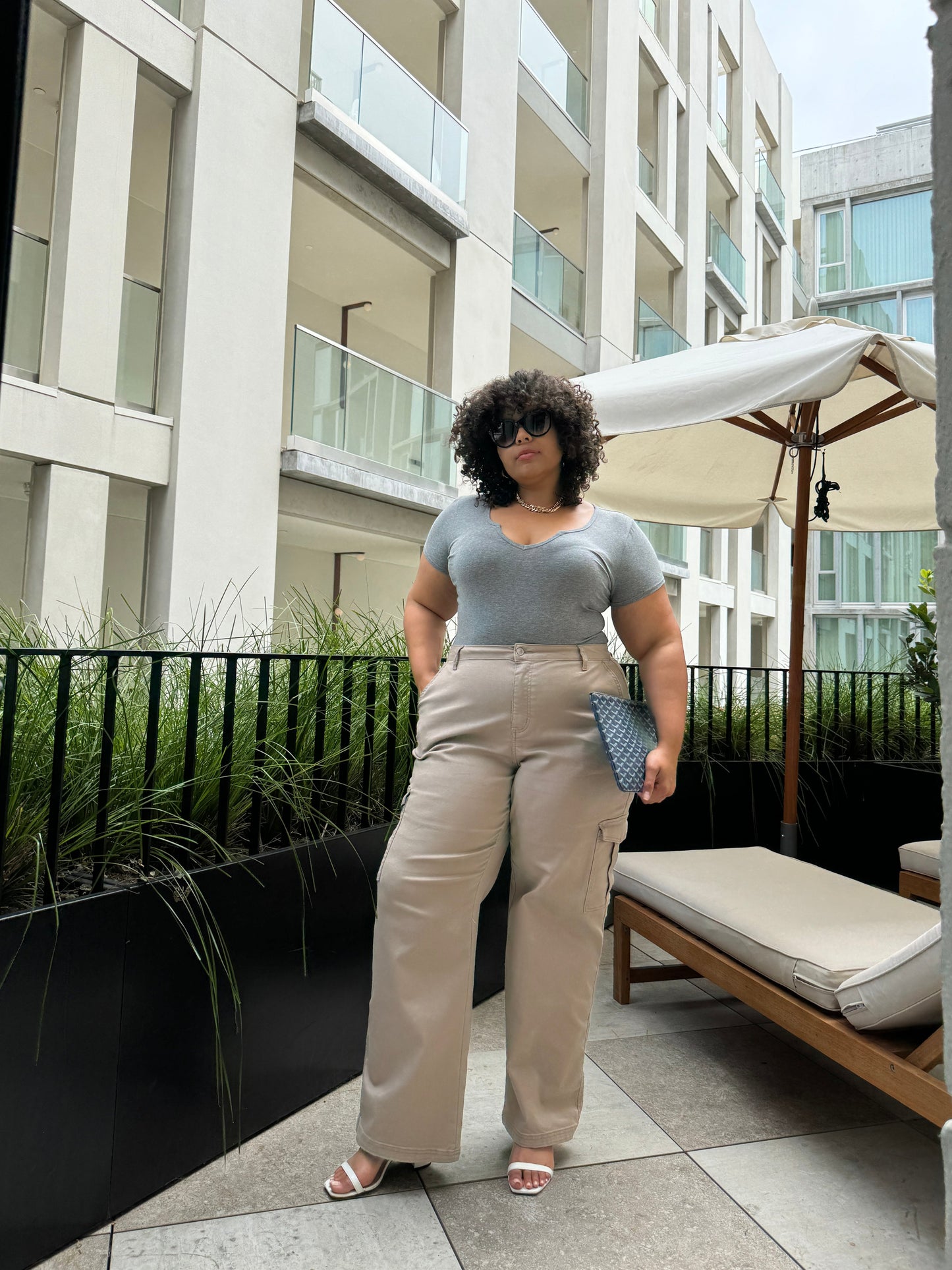 Plus Size Mini V-Cut Tee