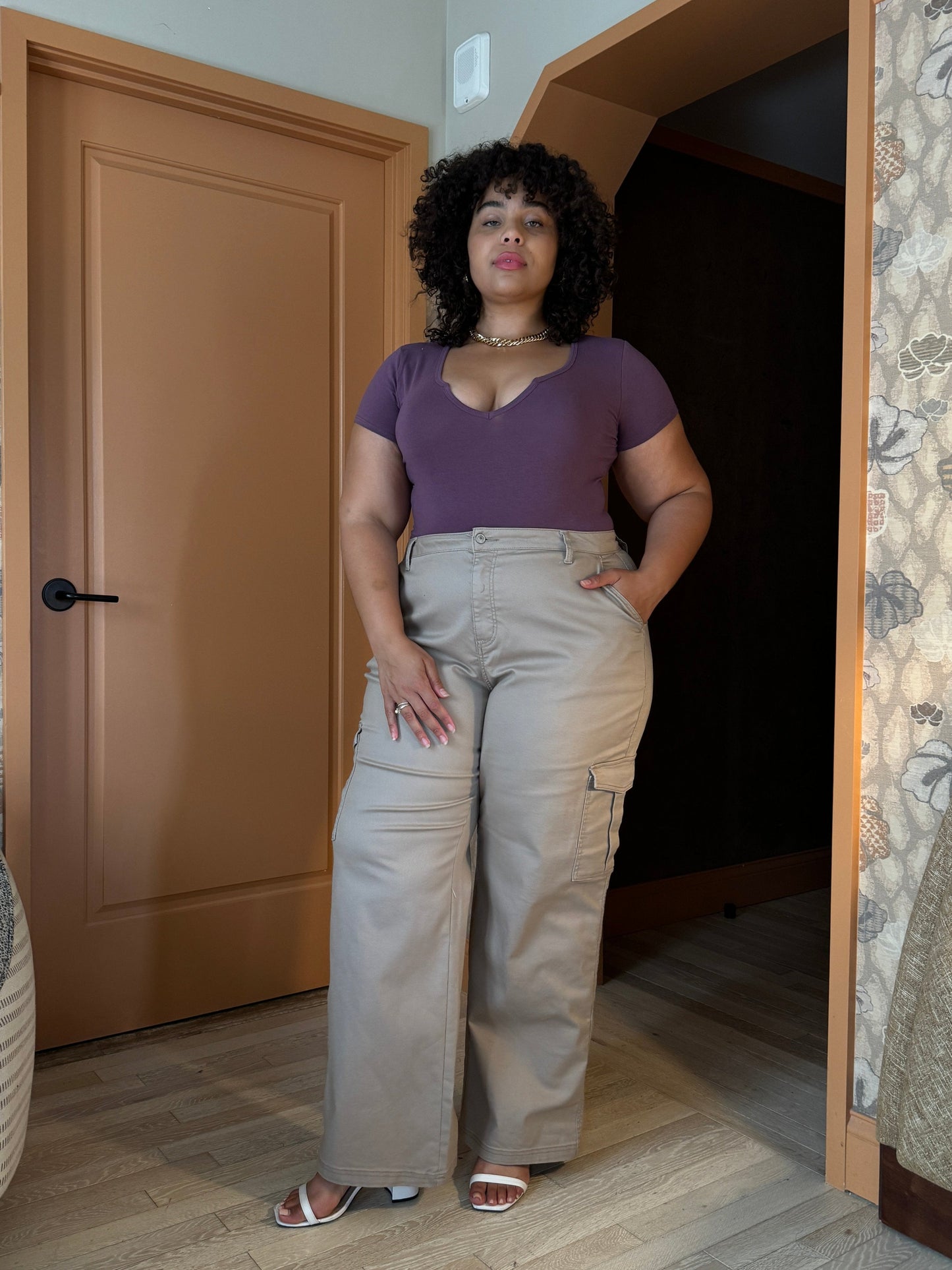 Plus Size Mini V-Cut Tee