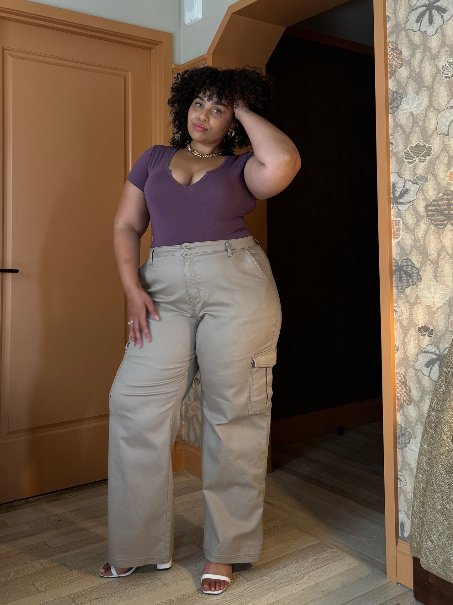 Plus Size Mini V-Cut Tee