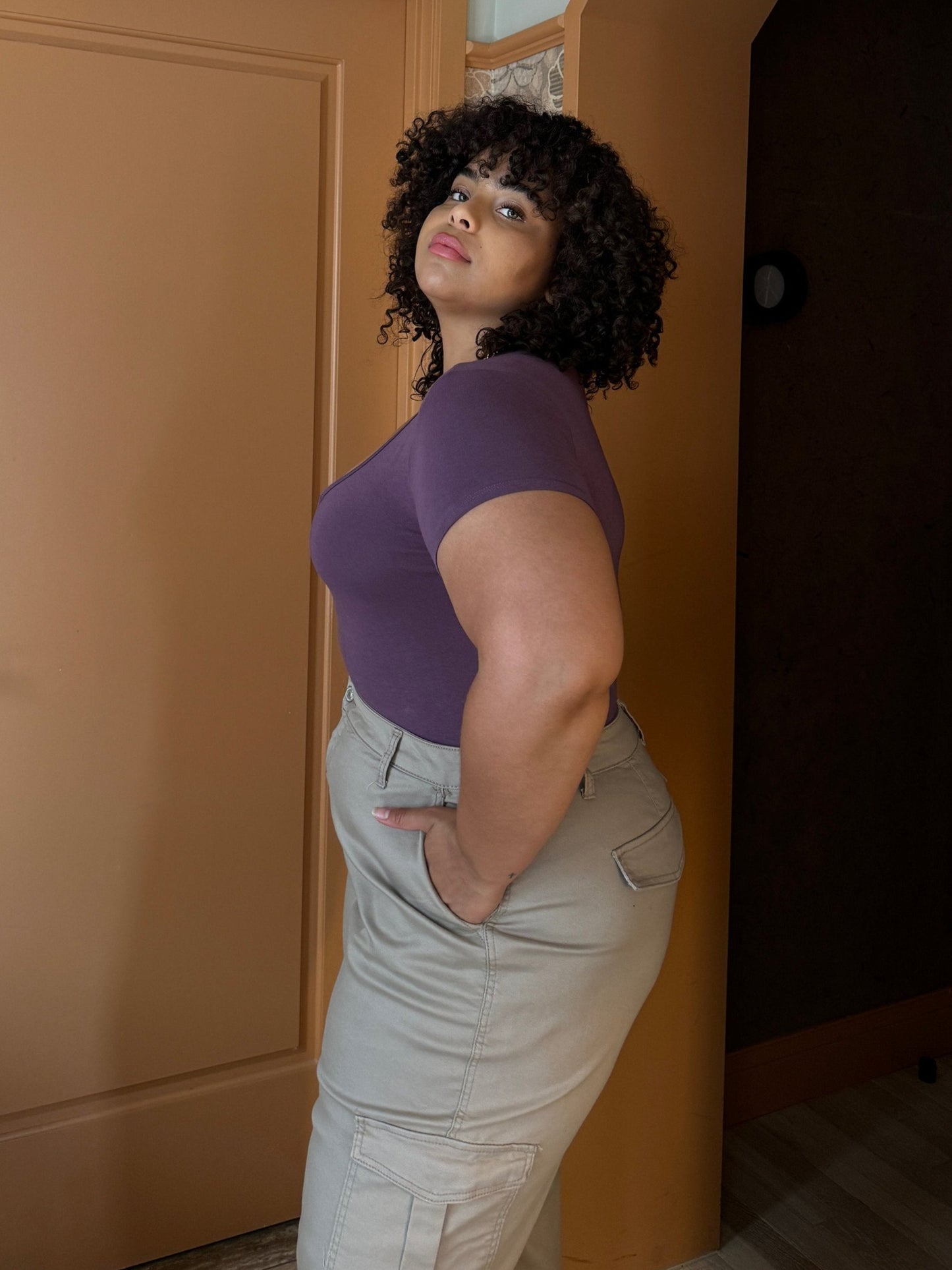 Plus Size Mini V-Cut Tee