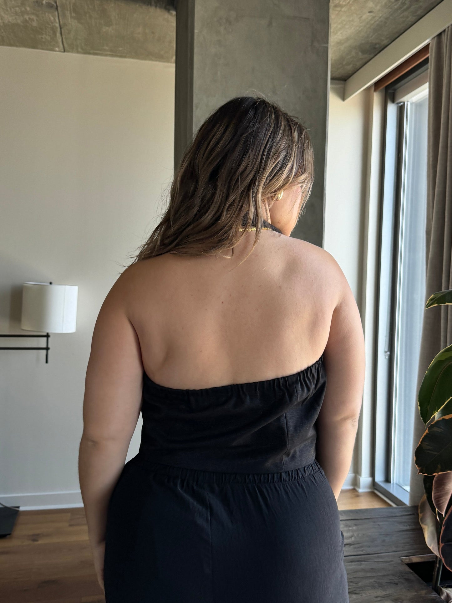 Plus Size Rose Halter Vest
