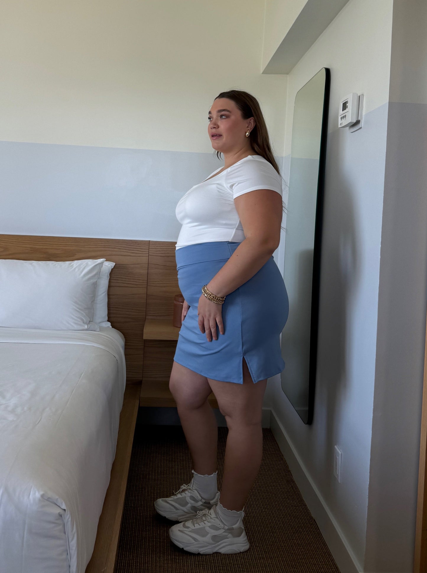 Plus Size Tennis Mini Skirt