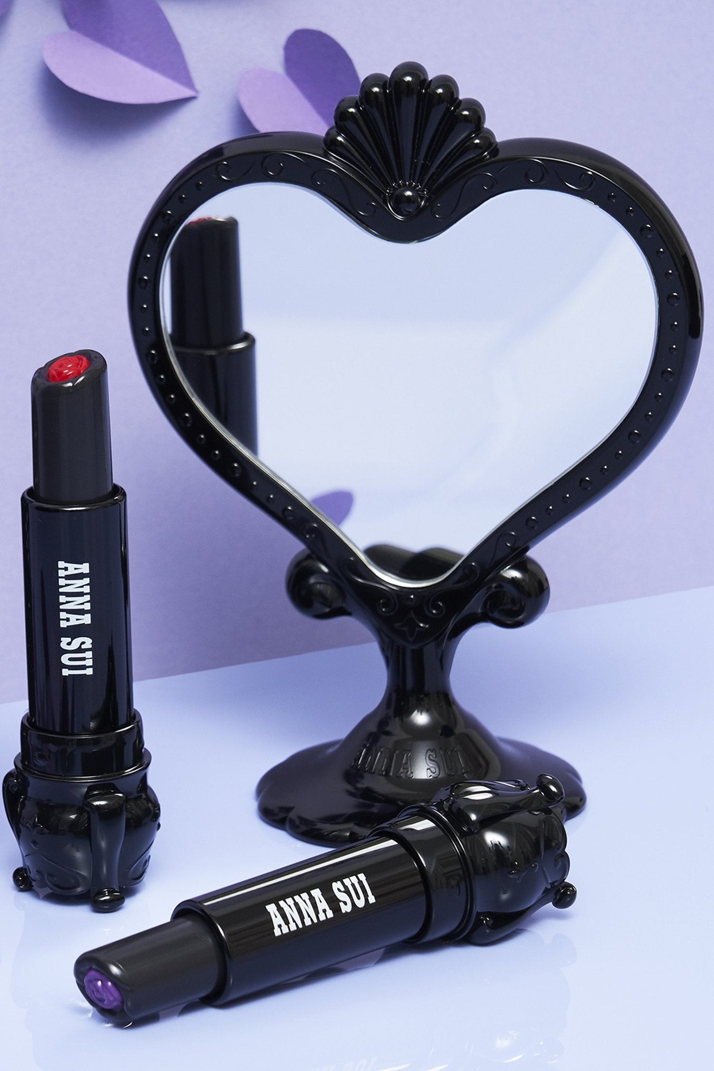 Sui Black Stand Mirror